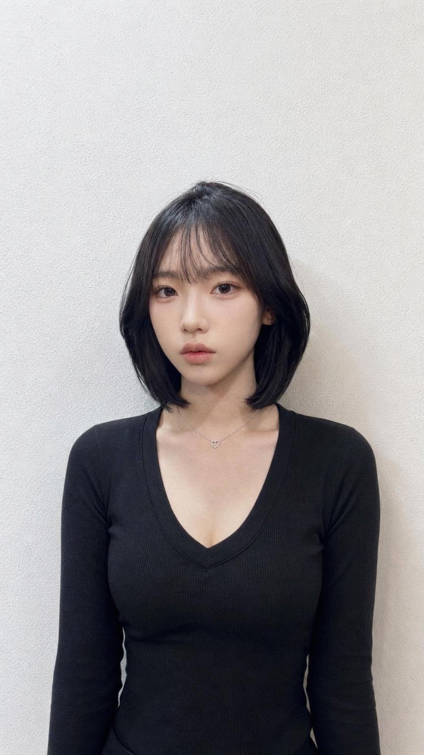 Bob with inward C-curl ends — Korean C-Curl Perm at Beijin hair, Jeonpo-Seomyeon, Busan
