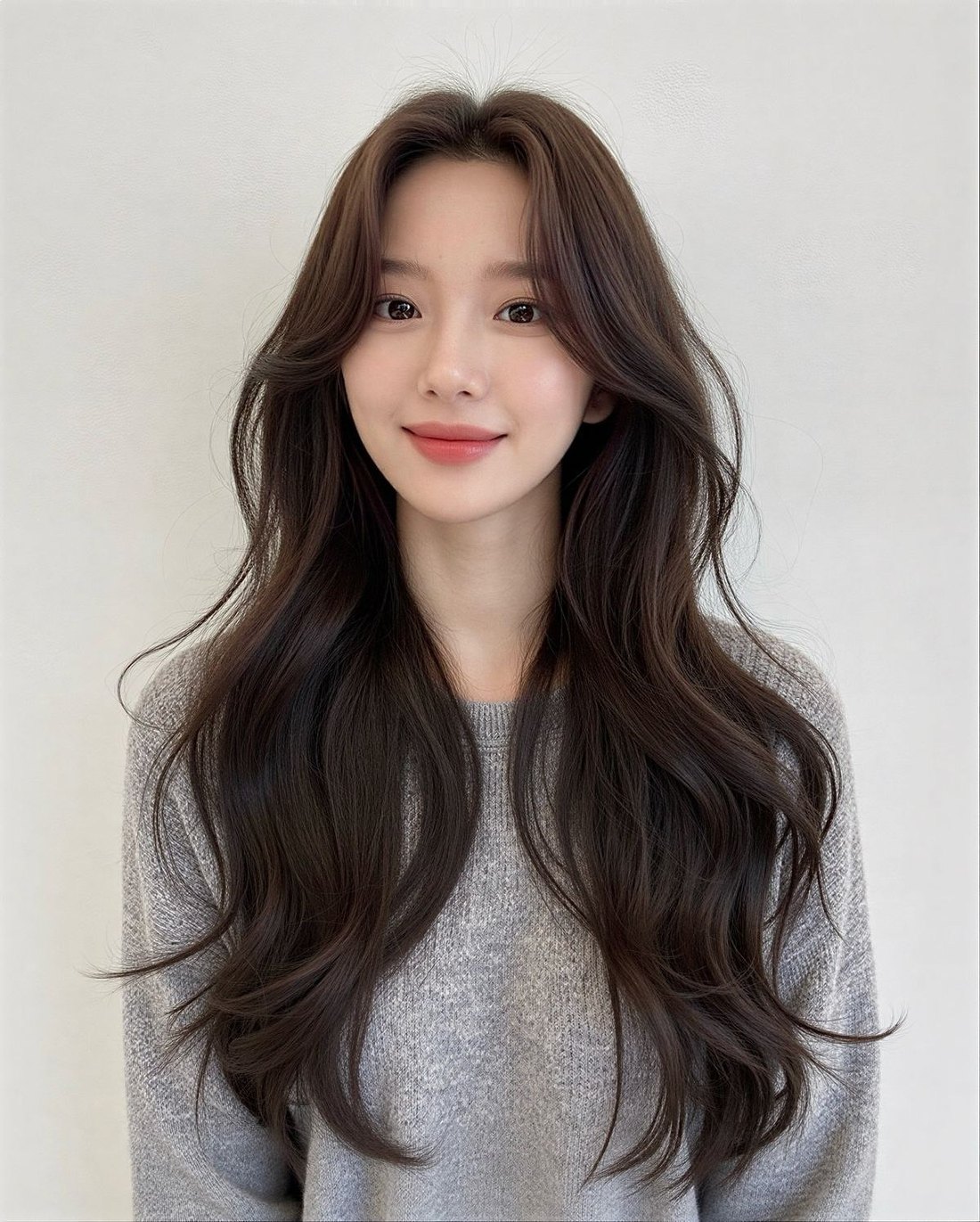 Long natural waves — Korean Perm at Beijin hair, Jeonpo-Seomyeon, Busan