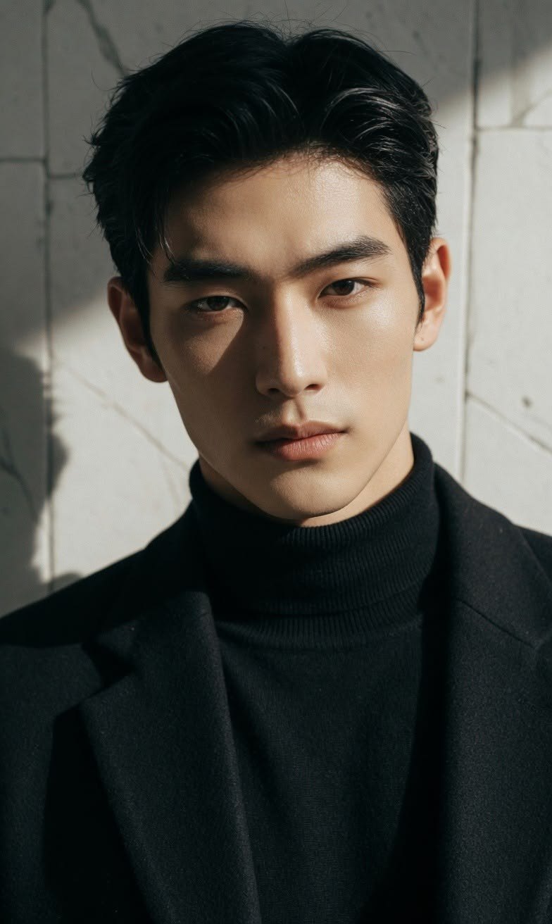 Men’s side-swept cut — Men’s Haircut at Beijin hair, Jeonpo-Seomyeon, Busan